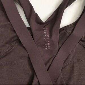 Lululemon Athletica Chocolate Brown Criss-Cross Bra